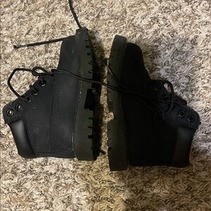 Timberland Kids Black Boots